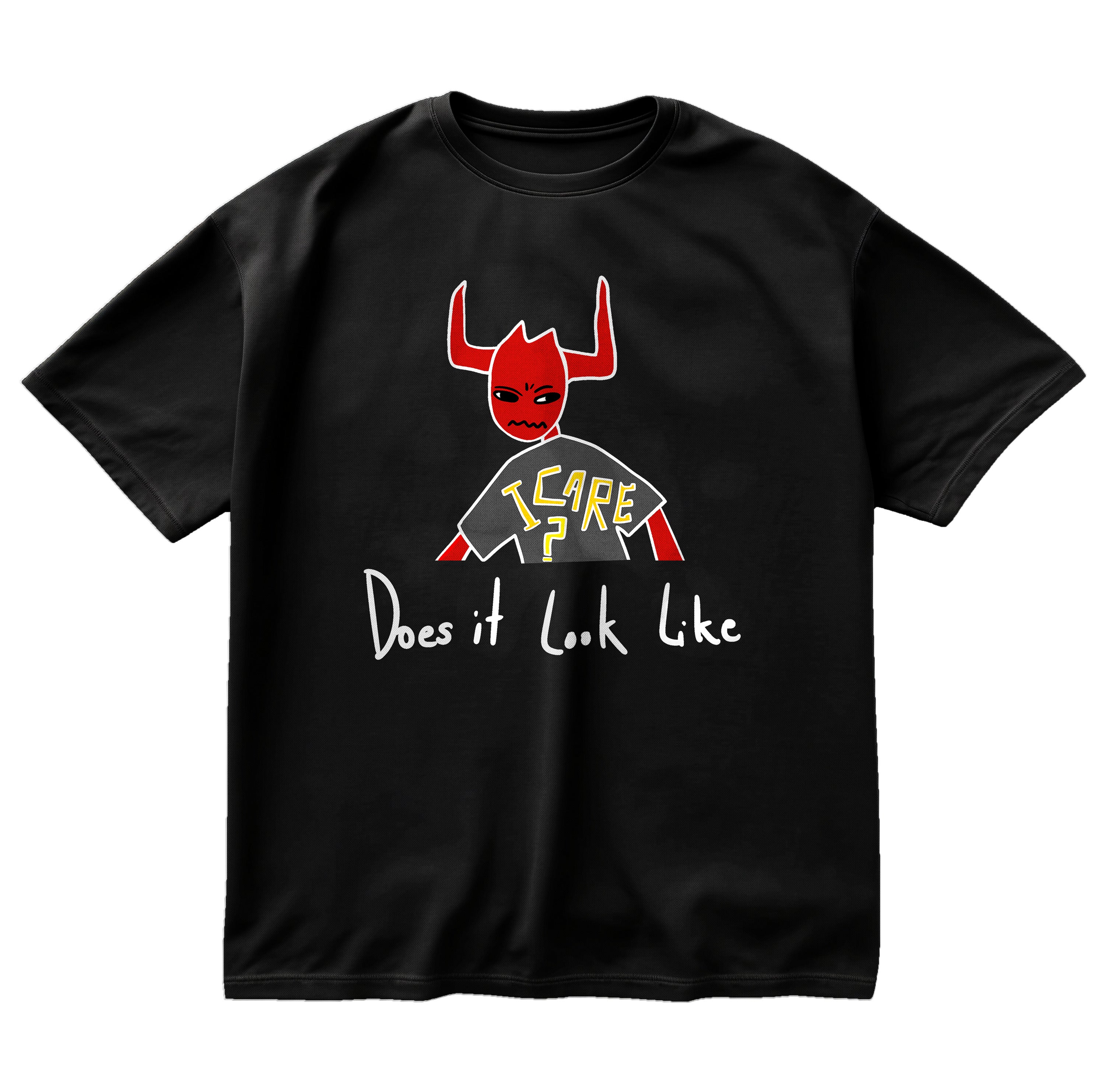 Infernal Icon Oversized T Shirt Black