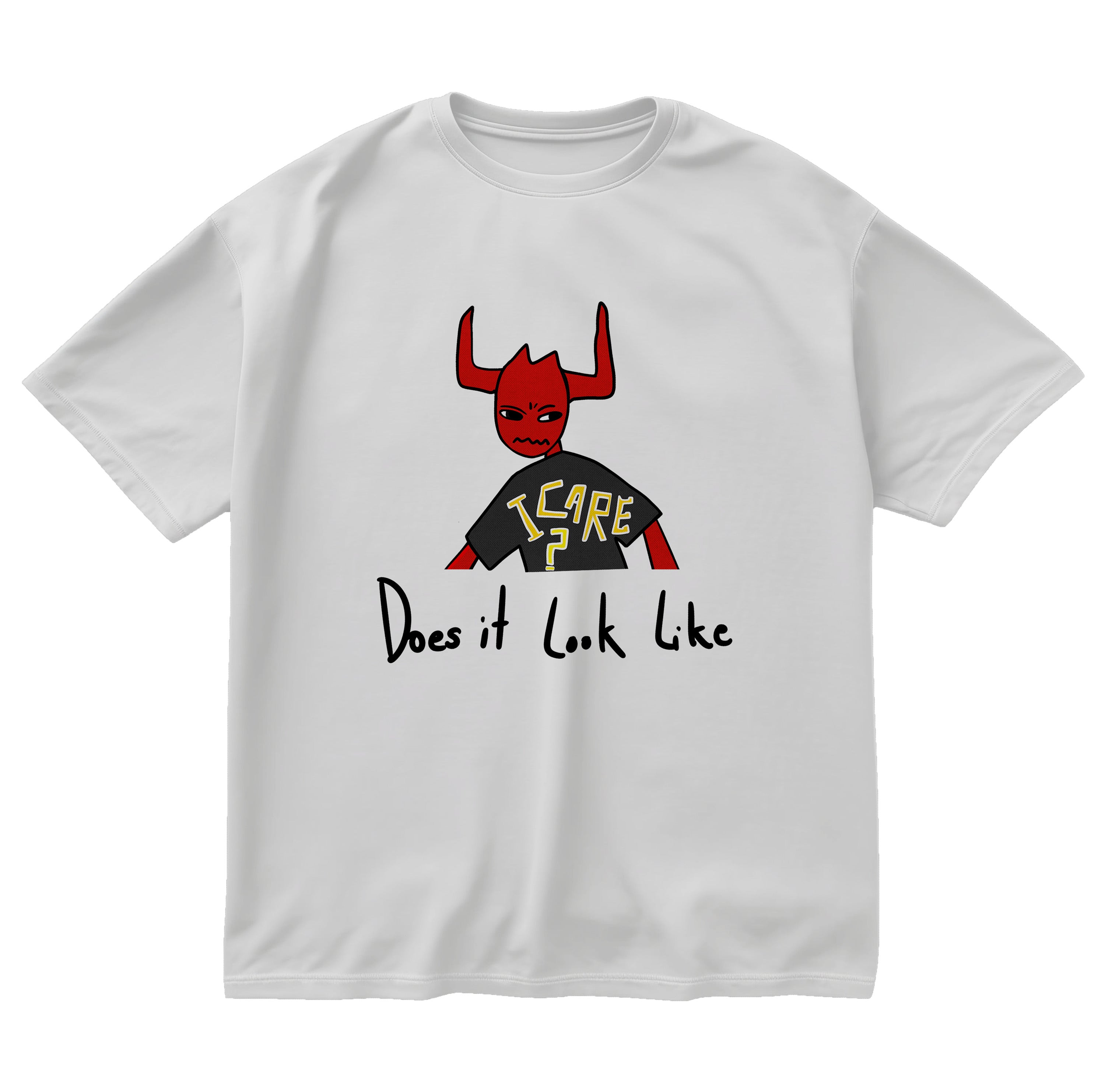 Infernal Icon Oversized T Shirt White