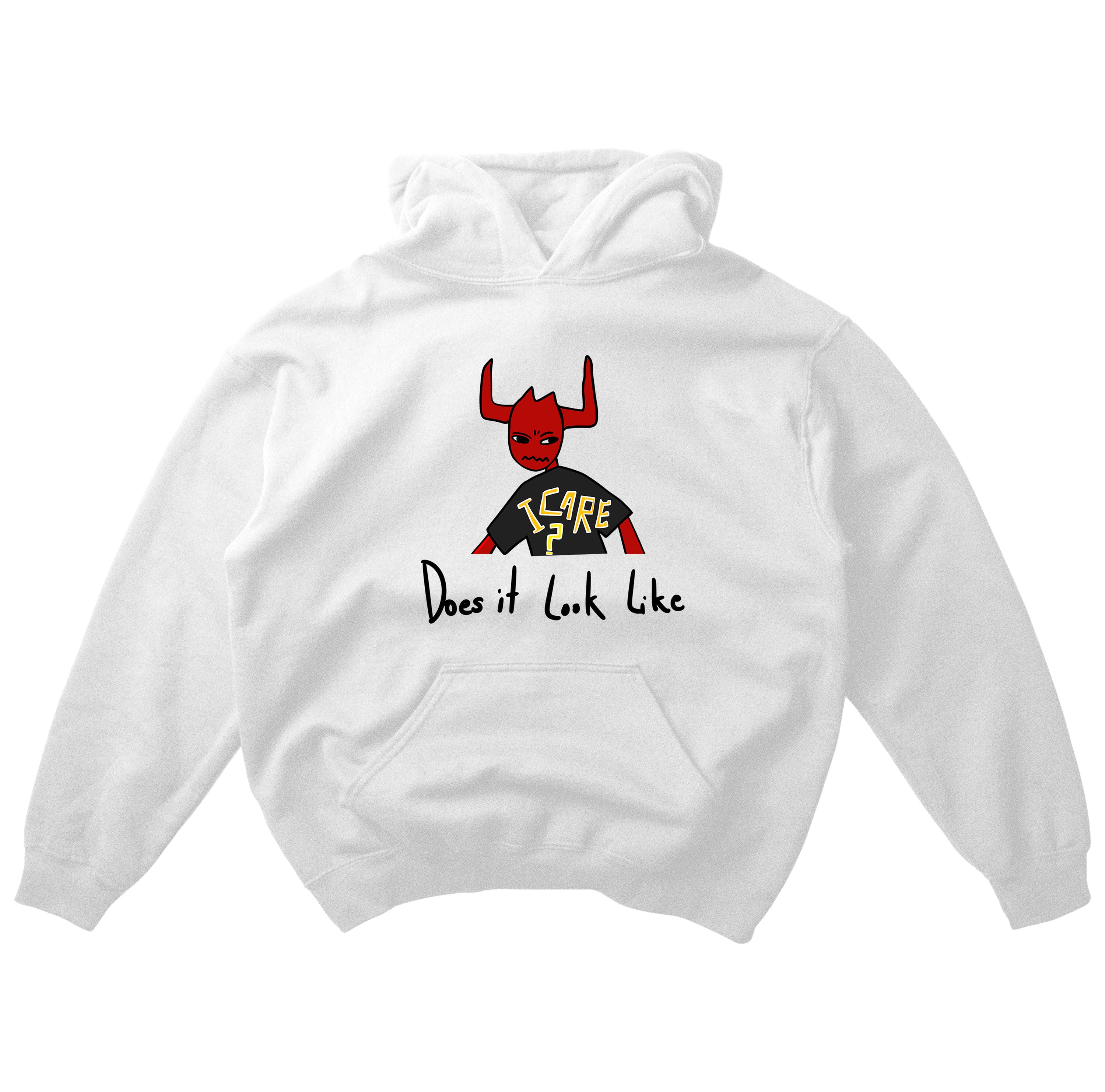 Infernal Icon Oversized Hoodie White